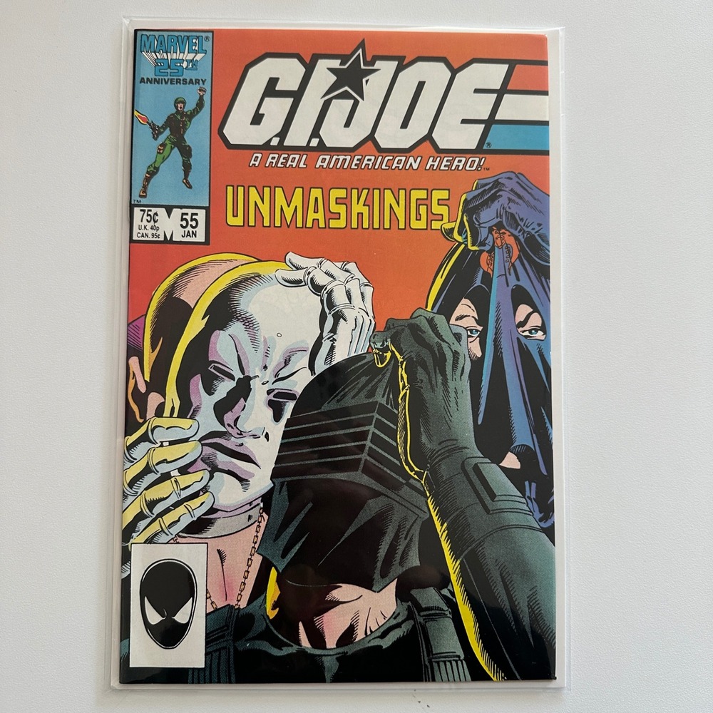 Marvel GI Joe A Real American Hero 55 Unmaskings Jan 1987 Copper Age Comic